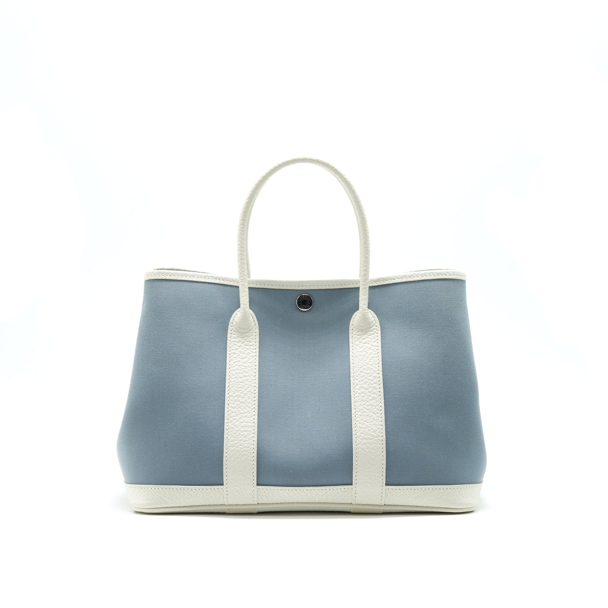 HERMES GARDEN PARTY 30 WHITE/BLUE JEAN SHW