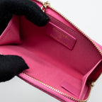 CHANEL ZIPPY KEY RING POUCH CAVIAR PINK LGHW
