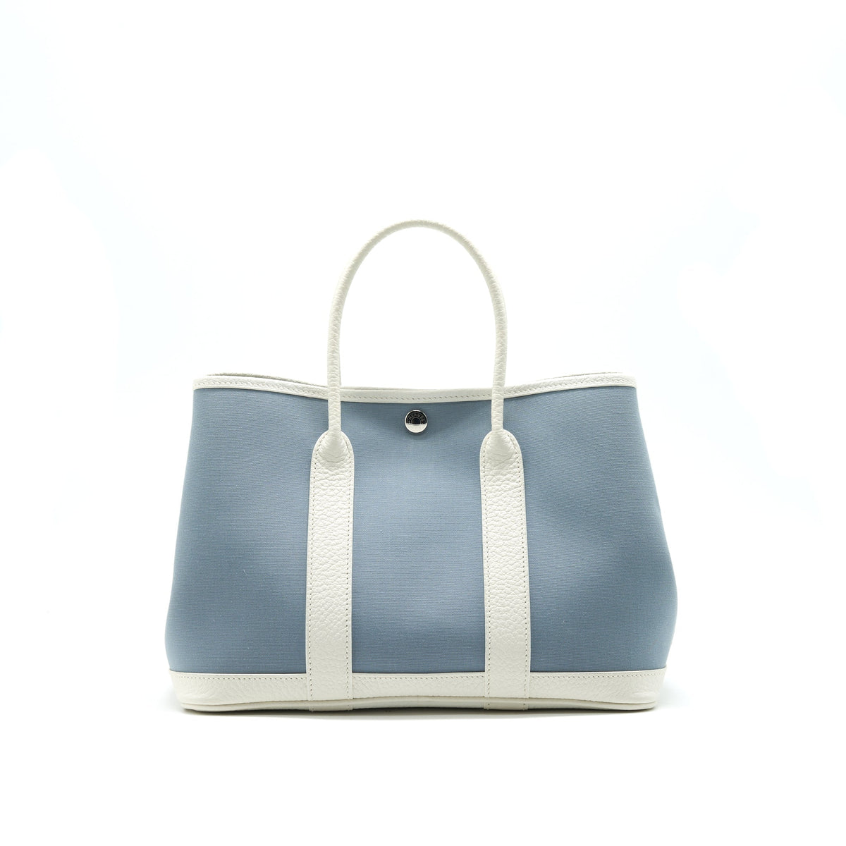 HERMES GARDEN PARTY 30 WHITE/BLUE JEAN SHW
