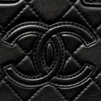 CHANEL 22B SMALL VANITY CASE CALFSKIN BLACK GHW (MICROCHIP)