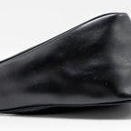 PRADA TRIANGLE SHOULDER BAG LEATHER BLACK SHW