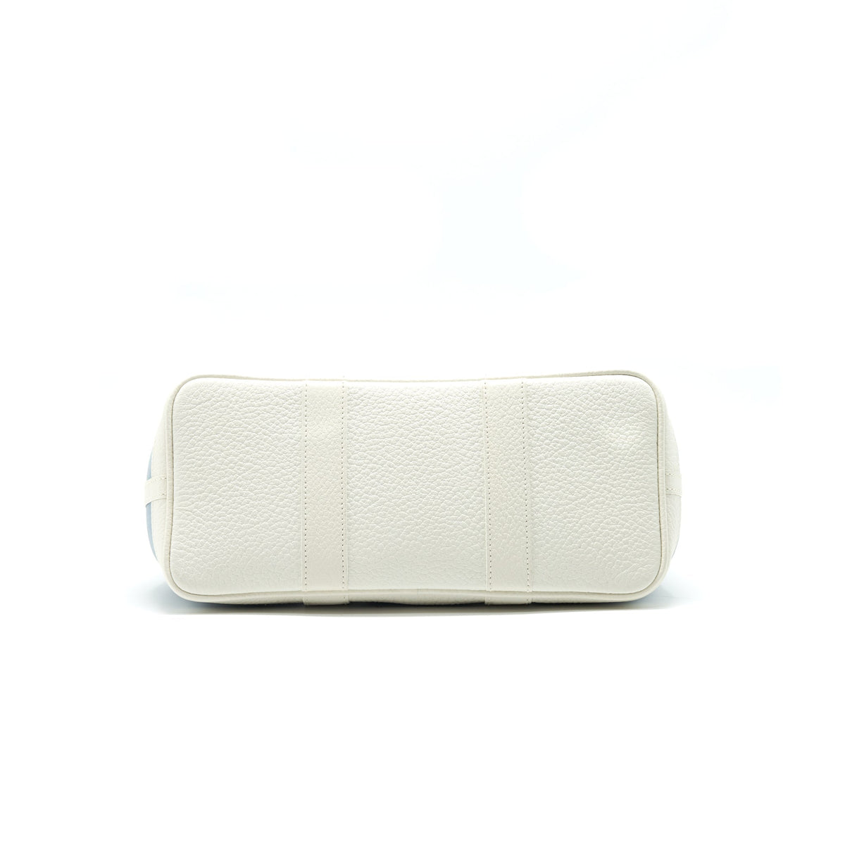 HERMES Garden Party 30 White/Blue Jean SHW in Square