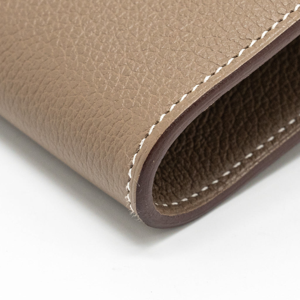 HERMES KELLY TO GO EVERCOLOR ETOUPE GHW