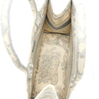 DIOR MEDIUM BOOK TOTE GREY TOILE DE JOUY EMBROIDERY