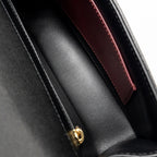 Chanel Small Preppy Coco Shoulder Flap Bag Grained Shiny Calfskin Black GHW (Microchip)
