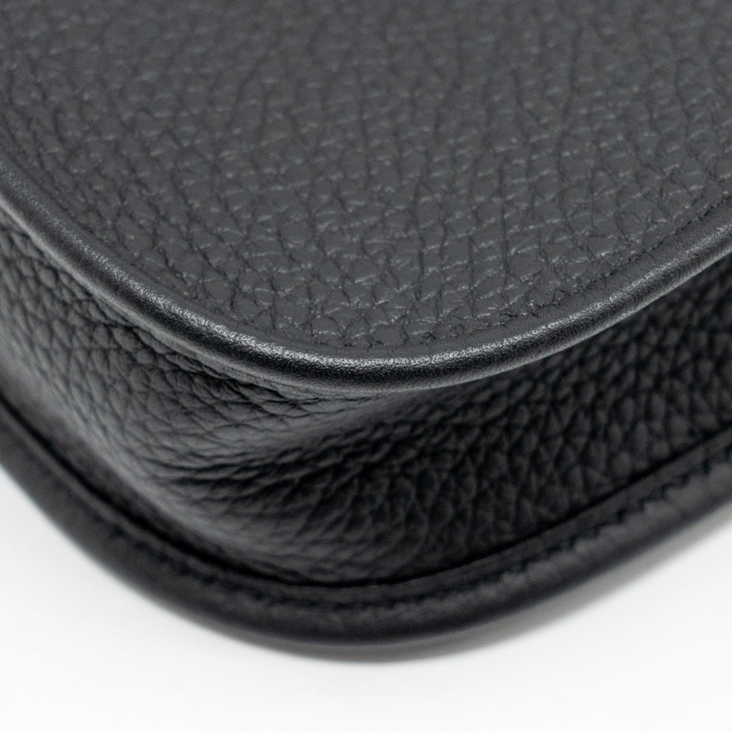 HERMES MINI EVELYNE CLEMENCE BLACK GHW