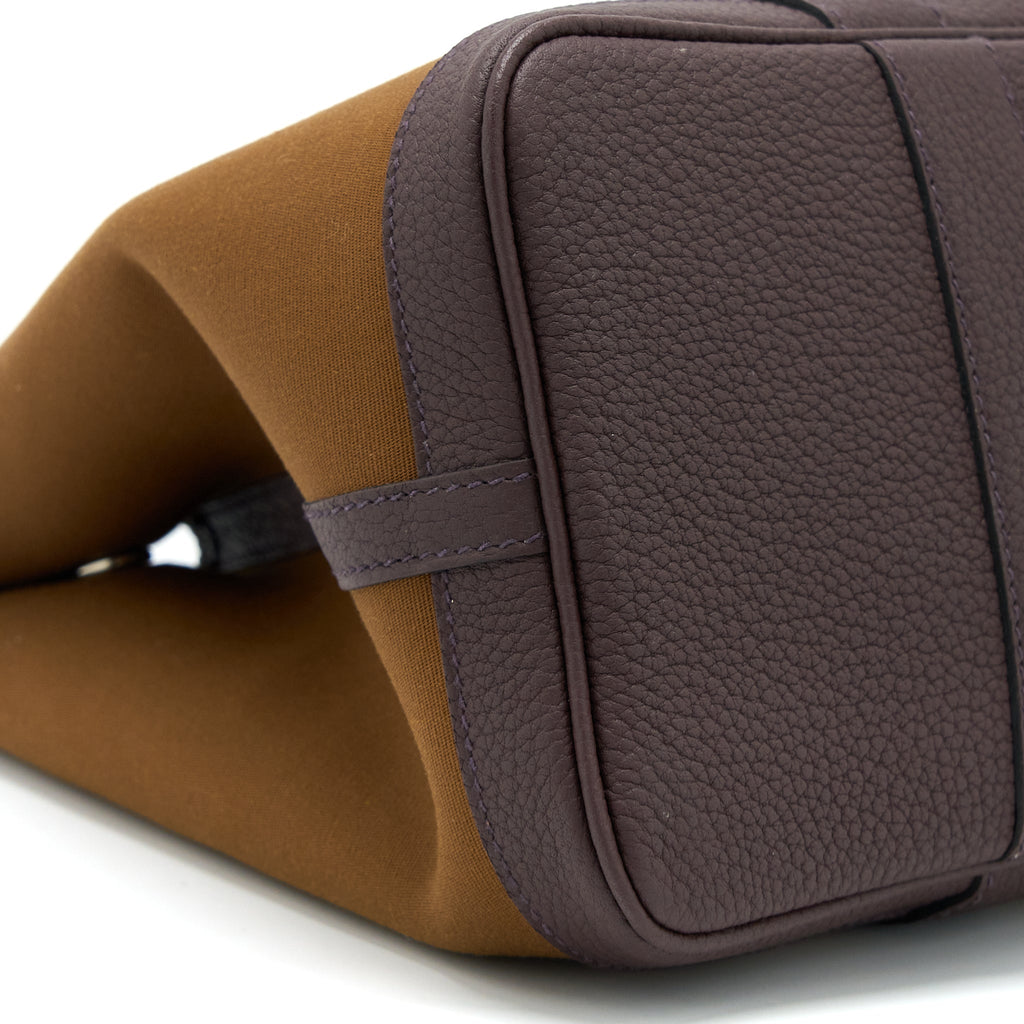 Hermes Garden Party 30 Canvas/Leather Alezan/ Bleu Outrener/ Rouge Sellier SHW