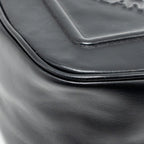 PRADA TRIANGLE SHOULDER BAG LEATHER BLACK SHW