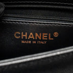 Chanel Small Preppy Coco Shoulder Flap Bag Grained Shiny Calfskin Black GHW (Microchip)