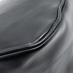 PRADA TRIANGLE SHOULDER BAG LEATHER BLACK SHW