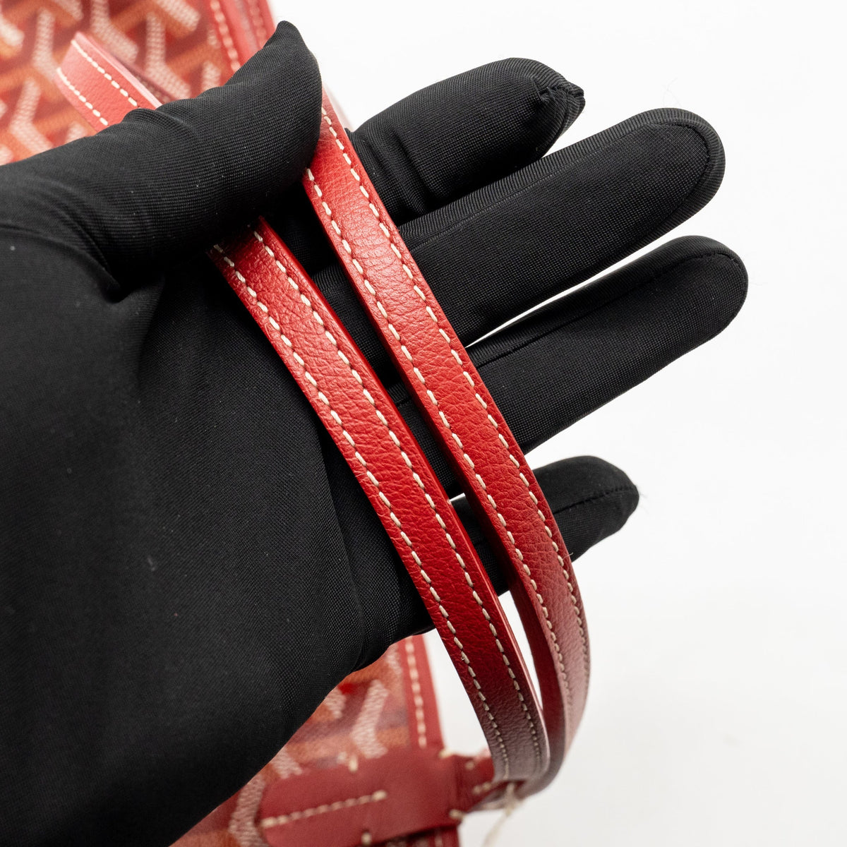 Goyard Artois PM Bag Goyardine Canvas/Chevroches Calfskin Rouge SHW