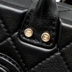 CHANEL 22B SMALL VANITY CASE CALFSKIN BLACK GHW (MICROCHIP)