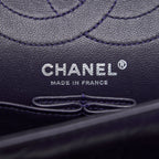 CHANEL REISSUE 226 IN DARK PURPLE WITH SILVER RUTHENIUM HARDWARE