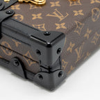 Louis Vuitton Petite Malle Monogram Canvas / Smooth Calfskin Brown / Black GHW