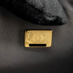 CHANEL SMALL CLASSIC DOUBLE FLAP BAG LAMBSKIN GREY LGHW (MICROCHIP)