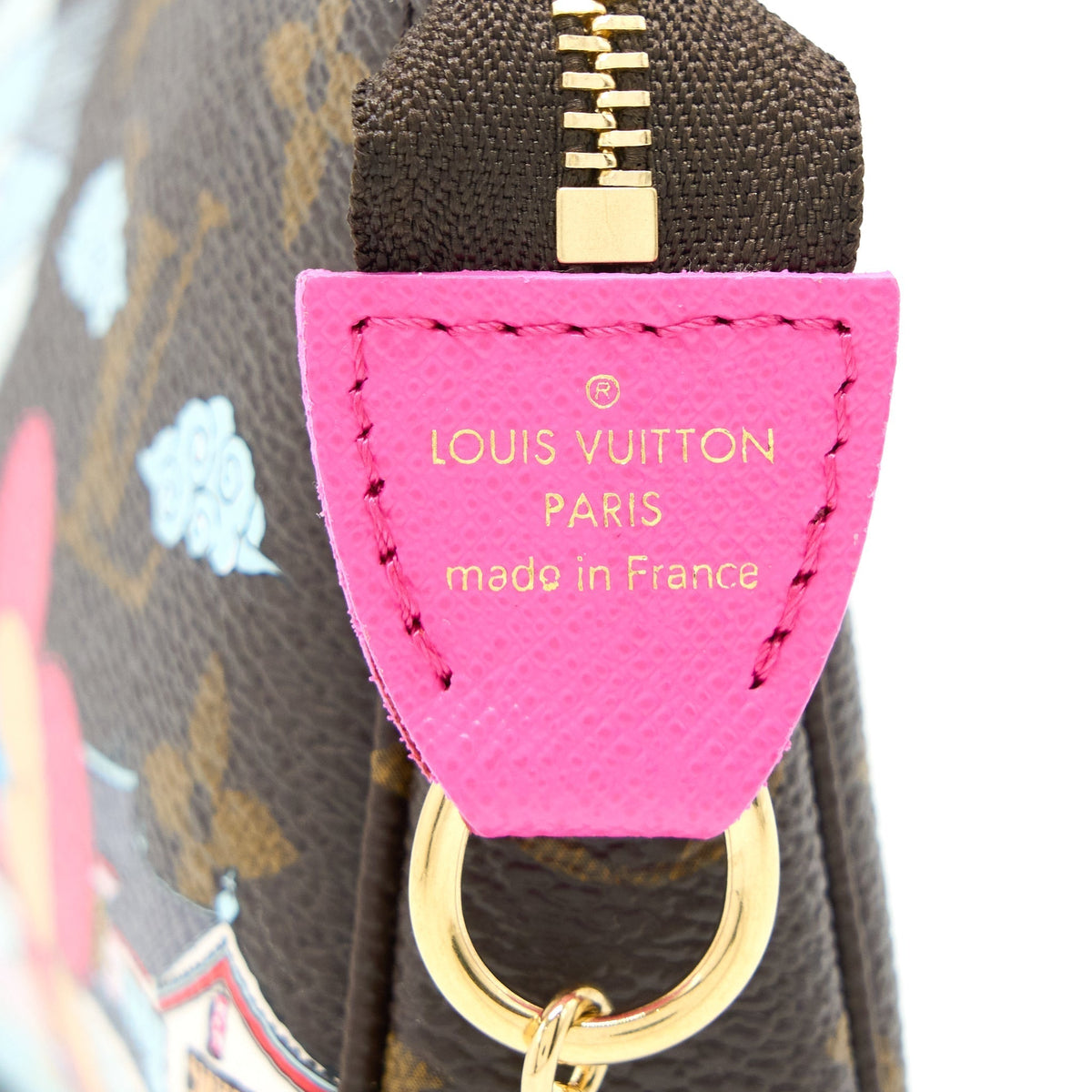 LOUIS VUITTON 2022 CHRISTMAS LIMITED MINI POCHETTE ACCESSORIES MONOGRAM CANVAS SEOUL BOUTIQUE GHW