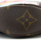 LOUIS VUITTON 2022 CHRISTMAS LIMITED MINI POCHETTE ACCESSORIES MONOGRAM CANVAS SEOUL BOUTIQUE GHW