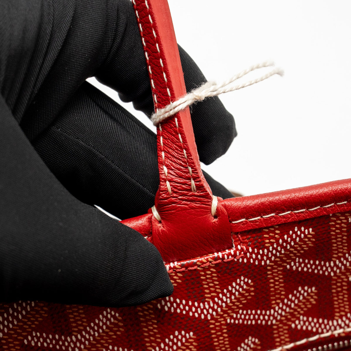Goyard Artois PM Bag Goyardine Canvas/Chevroches Calfskin Rouge SHW