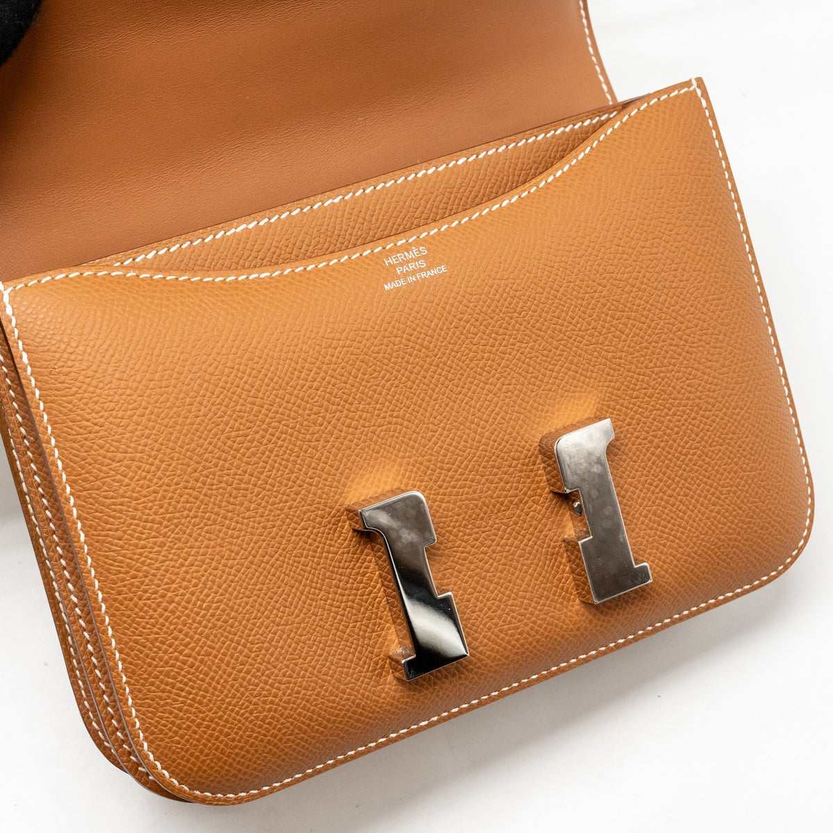 HERMES MINI CONSTANCE EPSOM GOLD SHW