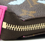 LOUIS VUITTON 2022 CHRISTMAS LIMITED MINI POCHETTE ACCESSORIES MONOGRAM CANVAS SEOUL BOUTIQUE GHW