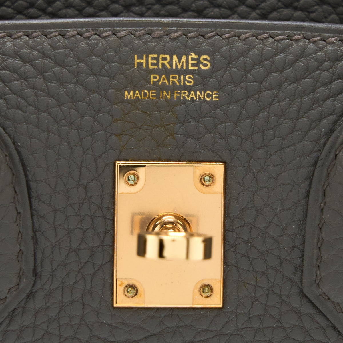 Hermes Birkin 25 Togo 8F Gris Etain RGHW