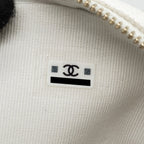 CHANEL 24C MINI BACKPACK/CROSSBODY BAG CAVIAR WHITE LGHW (MICROCHIP)