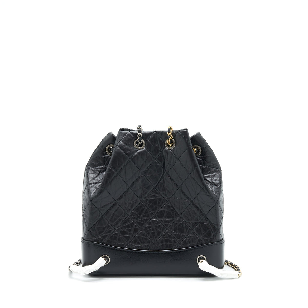 CHANEL SMALL GABRIELLE BACKPACK CALFSKIN BLACK WITH MULTICOLOUR HARDWARE