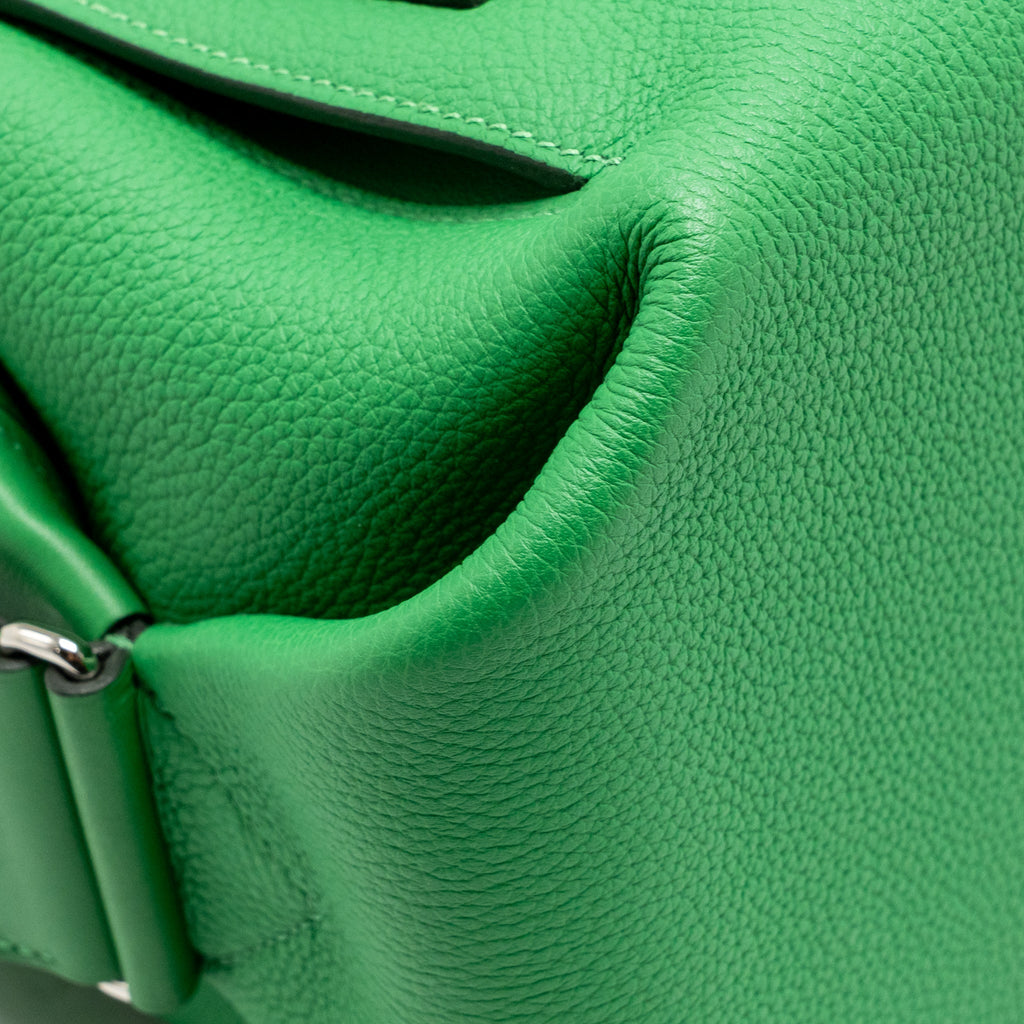 HERMES EMILE 30 BAG TOGO/SWIFT Bamboo SHW