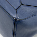 LOEWE SMALL PUZZLE BAG CALFSKIN NAVY SHW