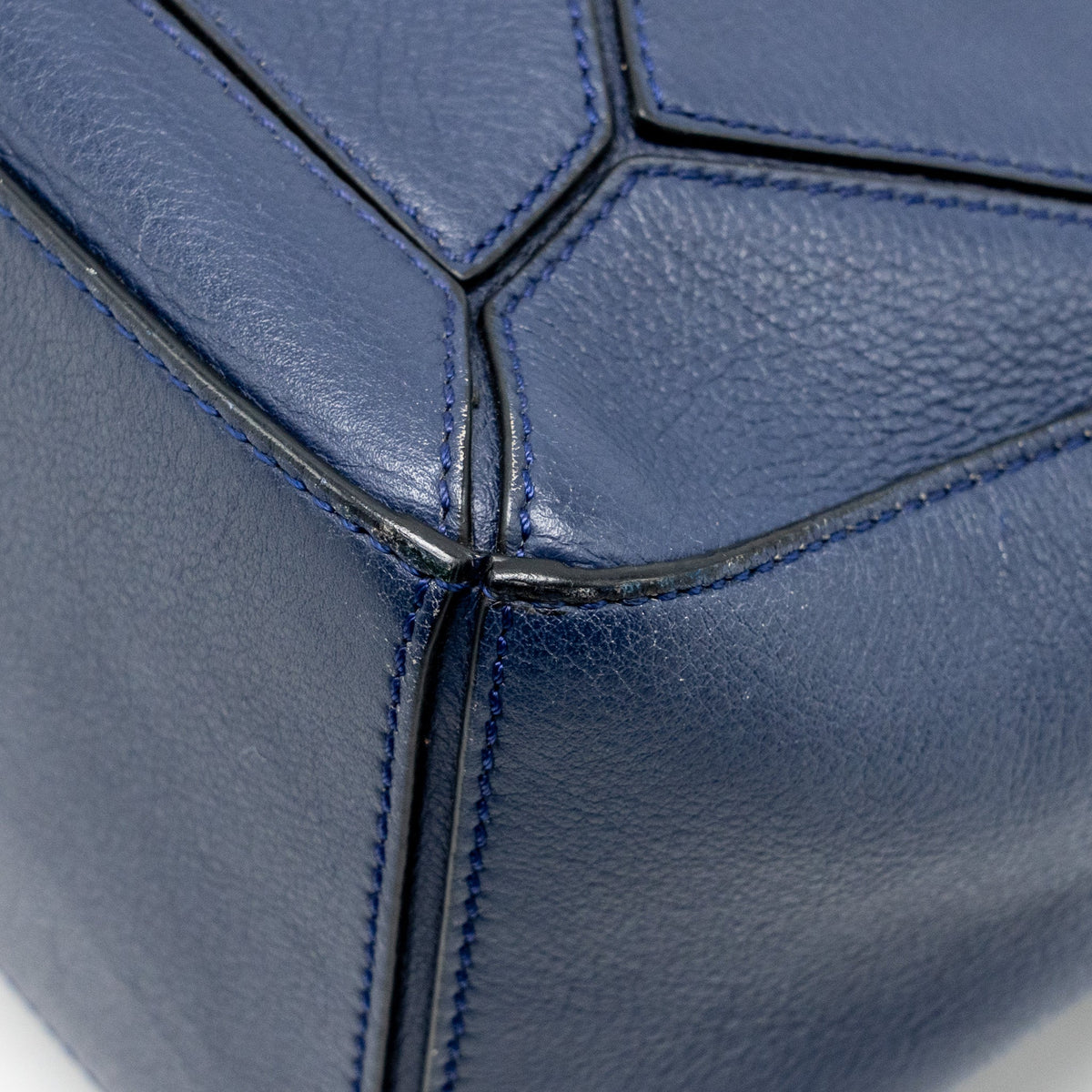 LOEWE SMALL PUZZLE BAG CALFSKIN NAVY SHW