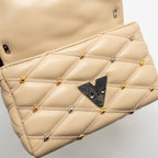 LOUIS VUITTON GO-14 MM LAMBSKIN BEIGE MULTICOLOUR HARDWARE