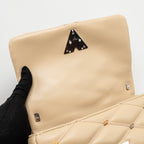 LOUIS VUITTON GO-14 MM LAMBSKIN BEIGE MULTICOLOUR HARDWARE