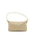 FENDI VINTAGE BAGUETTE FABRIC BEIGE GHW