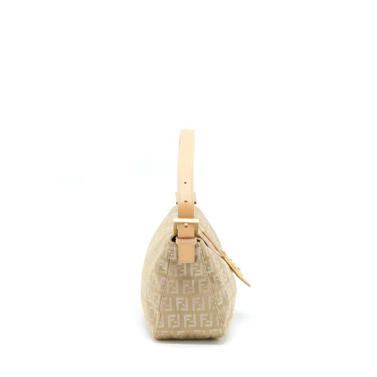 FENDI VINTAGE BAGUETTE FABRIC BEIGE GHW