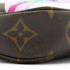 LOUIS VUITTON 2022 CHRISTMAS LIMITED MINI POCHETTE ACCESSORIES MONOGRAM CANVAS TOKYO BOUTIQUE GHW