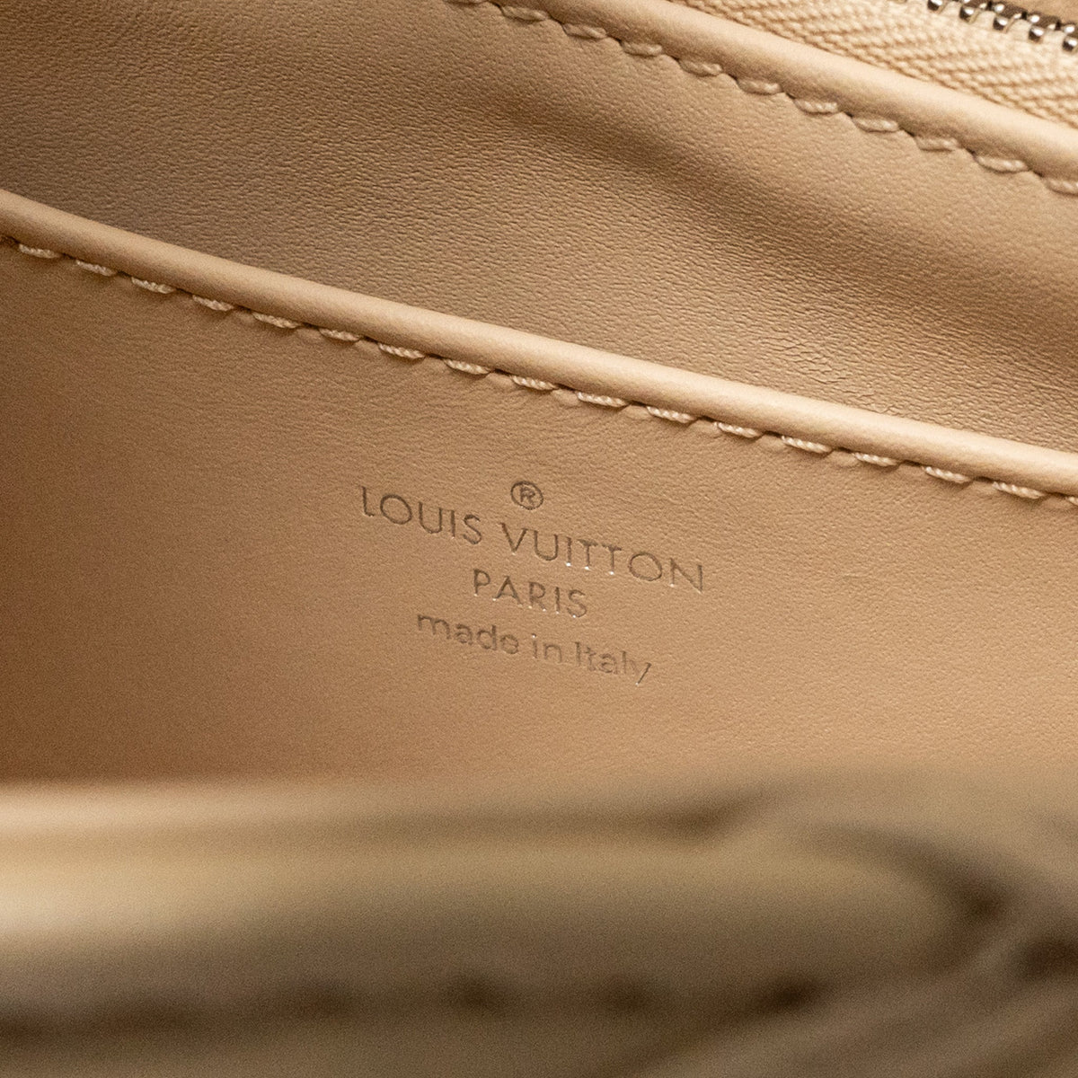 LOUIS VUITTON GO-14 MM LAMBSKIN BEIGE MULTICOLOUR HARDWARE