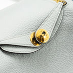 Hermes Mini Lindy Clemence Blue Pale GHW