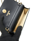 CHANEL 2021 PEARL CRUSH BELT BAG BLACK WITH GHW