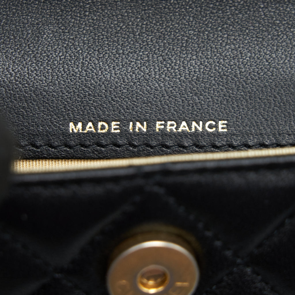 CHANEL PEARL CRUSH BELT BAG BLACK GHW