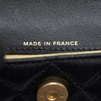 CHANEL PEARL CRUSH BELT BAG BLACK GHW