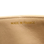 CHANEL VINTAGE SMALL CLASSIC DOUBLE FLAP BAG LAMBSKIN BEIGE GHW