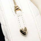 CHANEL 22S SMALL HEART BAG LAMBSKIN WHITE LGHW