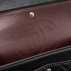 CHANEL SMALL 2.55 REISSUE FLAP BAG AGED CALFSKIN BLACK RUTHENIUM HARDWARE(MICROCHIP)