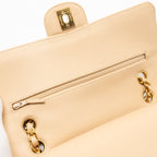 CHANEL MEDIUM CLASSIC DOUBLE FLAP CAVIAR BEIGE GHW