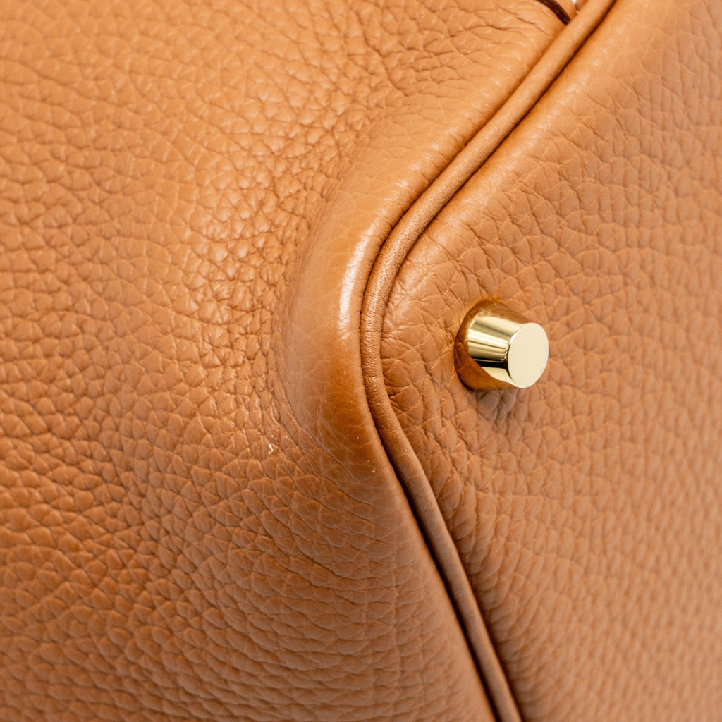 Hermes Picotin 18 Lock Bag Clemence GOLD GHW