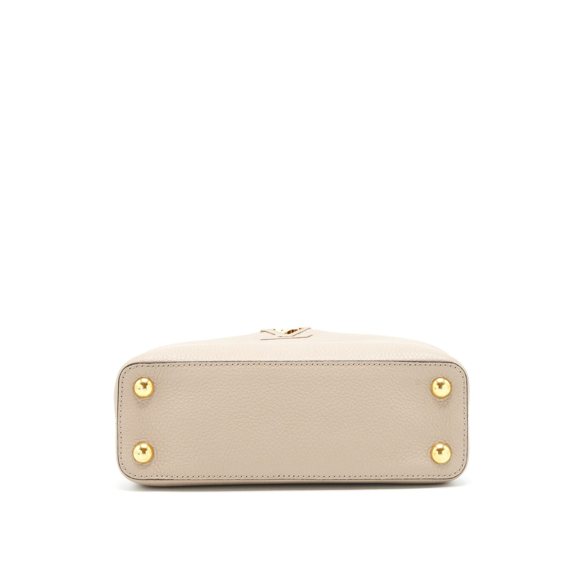 LOUIS VUITTON CAPUCINES BB TAURILLON GALET GHW