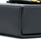 GUCCI HORSEBIT 1955 MINI BAG CALFSKIN BLACK LGHW
