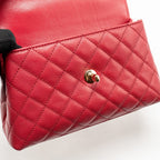 CHANEL SMALL COCO HANDLE CAVIAR RED LGHW (MICROCHIP)