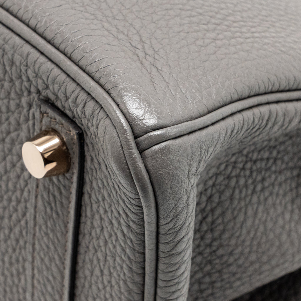Hermes Birkin 25 Togo Gris Etain RGHW