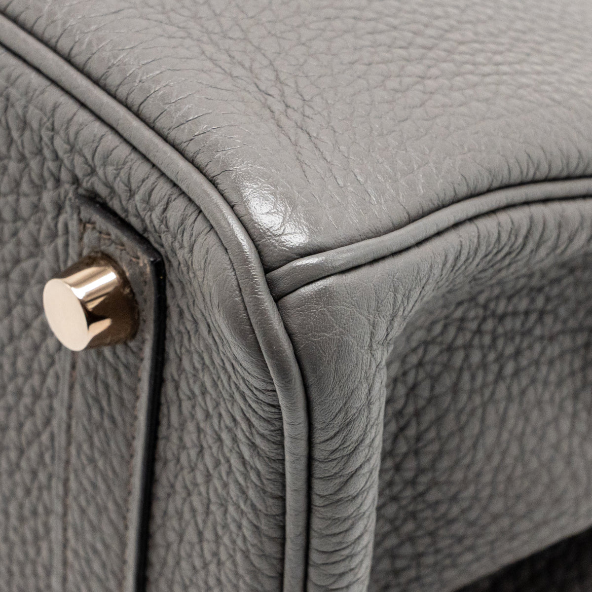 Hermes Birkin 25 Togo Gris Etain RGHW